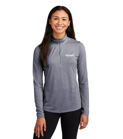 Ladies Sport-Tek PosiCharge Tri-Blend Wicking 1/4-Zip Pullover - LST407 - Trauma