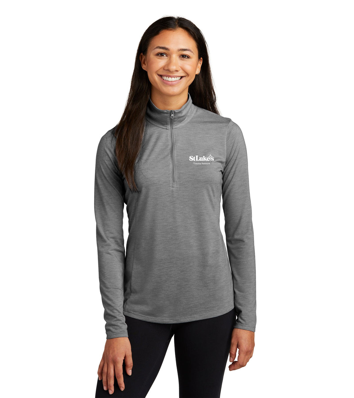 Ladies Sport-Tek PosiCharge Tri-Blend Wicking 1/4-Zip Pullover - LST407 - Trauma